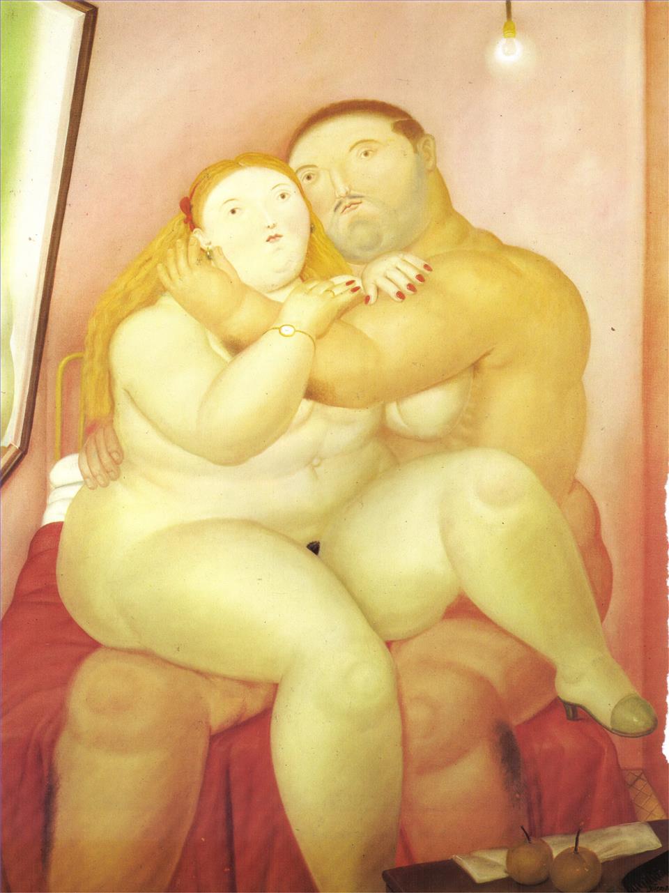 Lovers Fernando Botero Oil Paintings